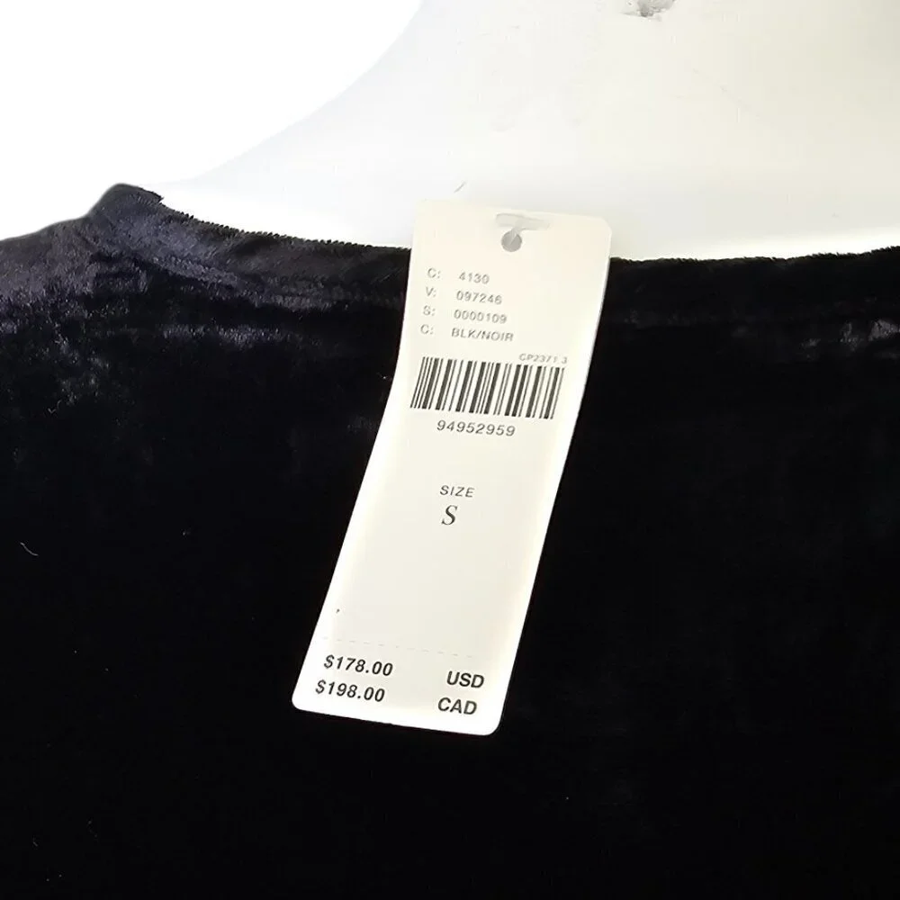 Anthropologie The Somerset Maxi Dress, Velvet Edition, Black, V-Neck, Size Small - Picture 6 of 7